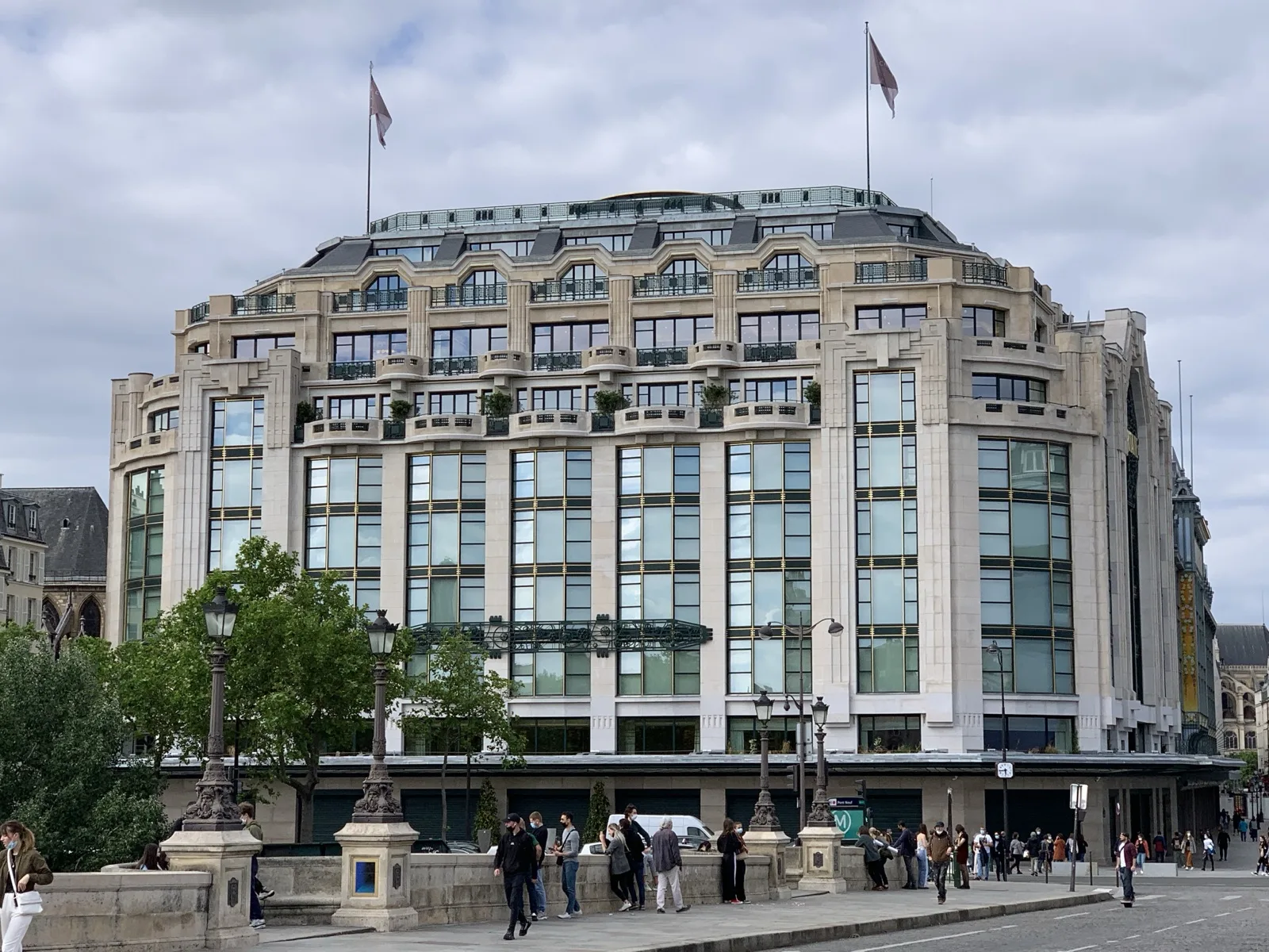 The restored Art Deco Samaritaine building on the Seine, home to Cheval Blanc Paris.