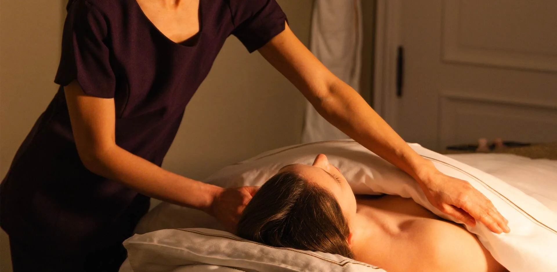 A treatment at Chi, The Spa, housed in what were once Prince Bonaparte’s stables.