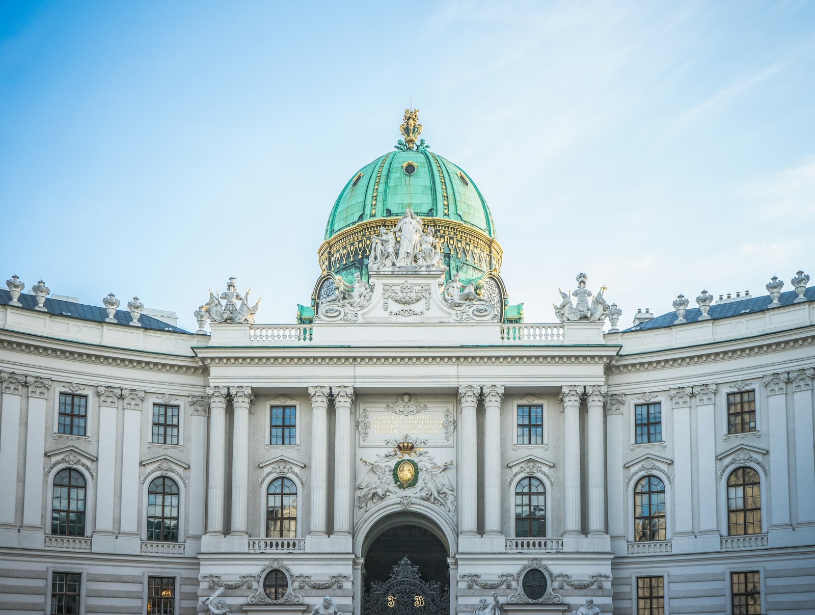 The Hofburg imperial palace in Vienna, Austria.