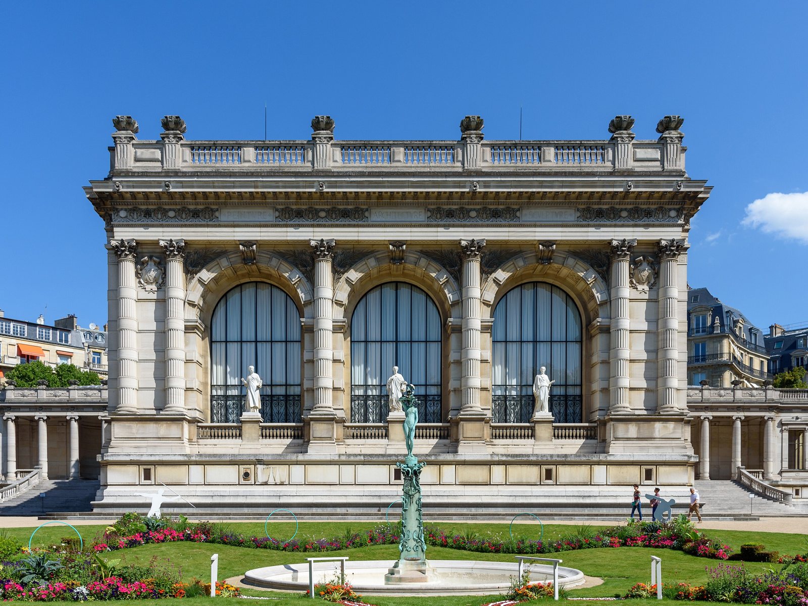 The stone façade of the Palais Galliera, Paris’s fashion museum.
