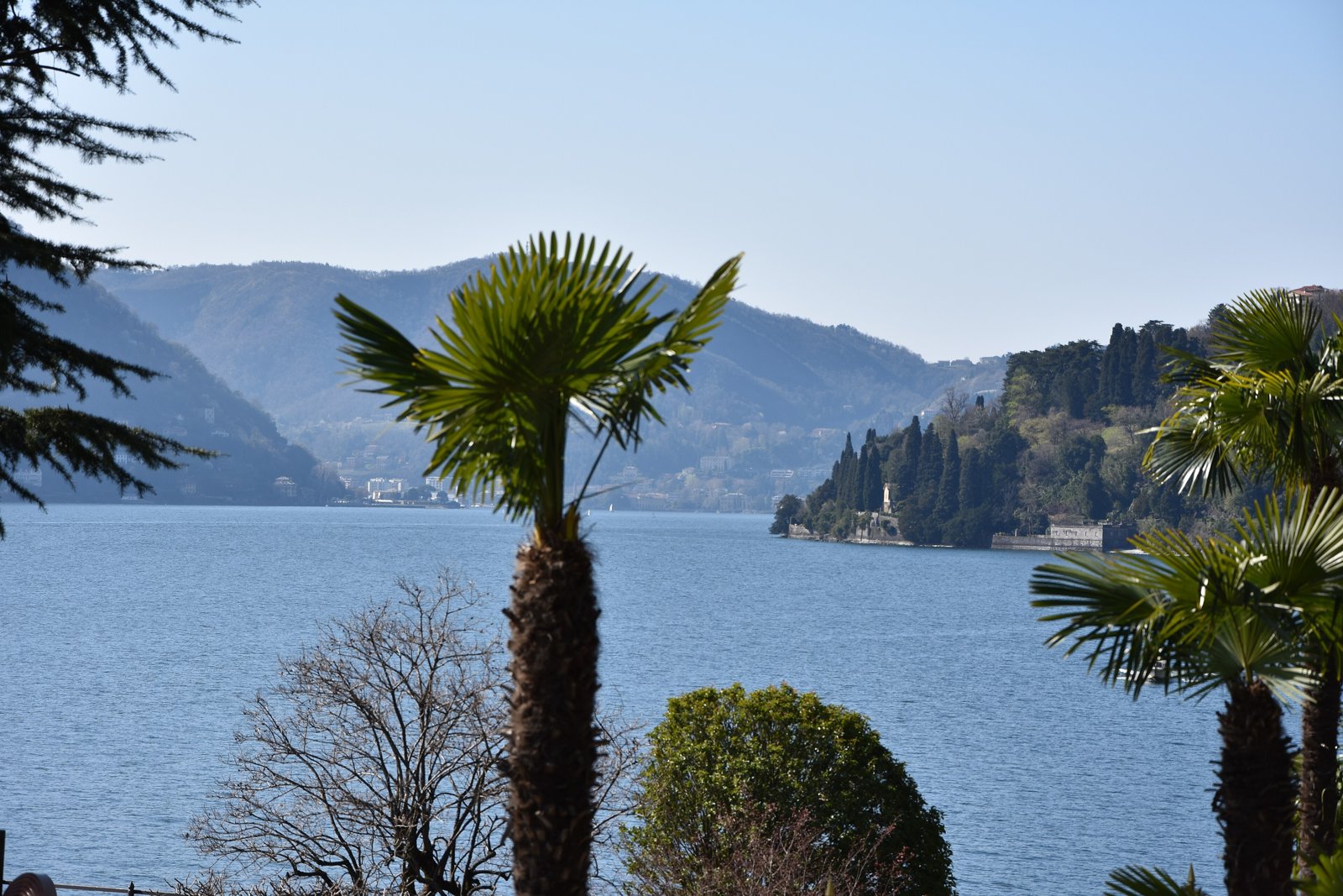 Lake Como seen from Moltrasio, where Passalacqua stands.