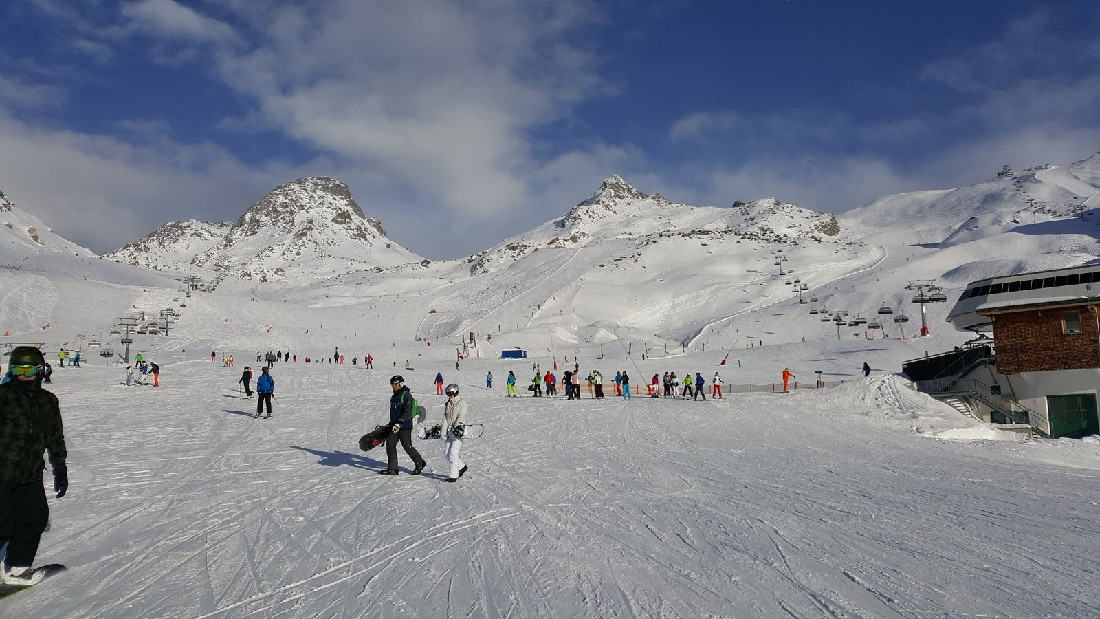 Le domaine skiable de la Silvretta Arena, à Ischgl, en Autriche.